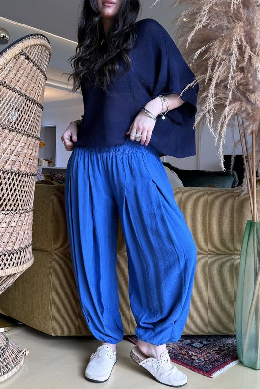 Basso Shirring Genie Pant Soft Cobalt /13=